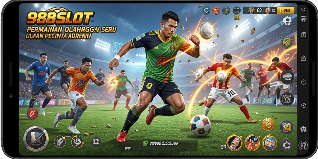 Gameplay mendebarkan dalam 988SLOT dengan tantangan olahraga.