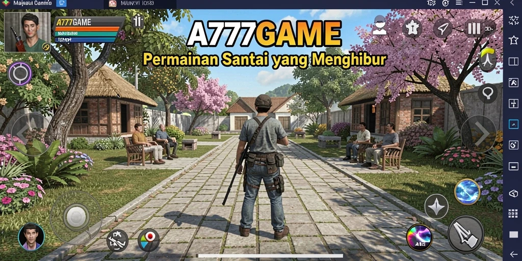 Tangkapan layar menunjukkan momen seru dalam A777GAME.
