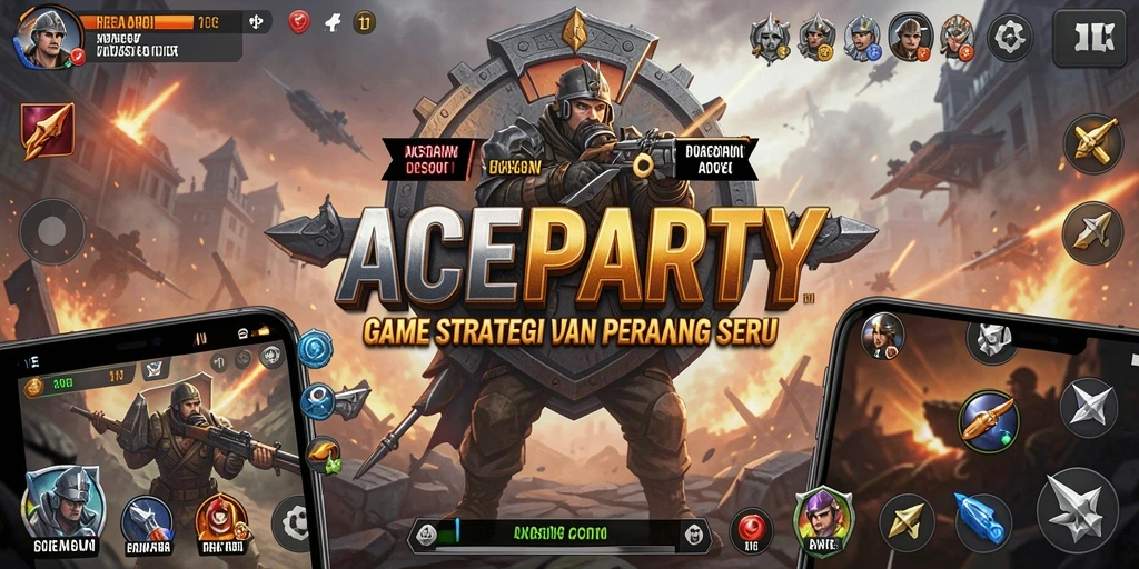 Tangkapan layar menunjukkan aksi seru dalam gameplay SLG ACEPARTY.