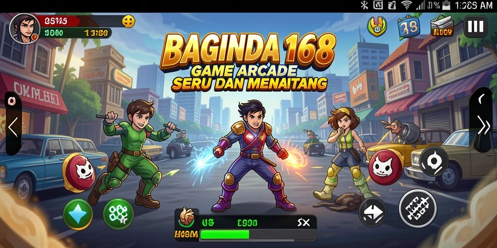 Tampilan gameplay seru dari BAGINDA168 di level yang menantang.