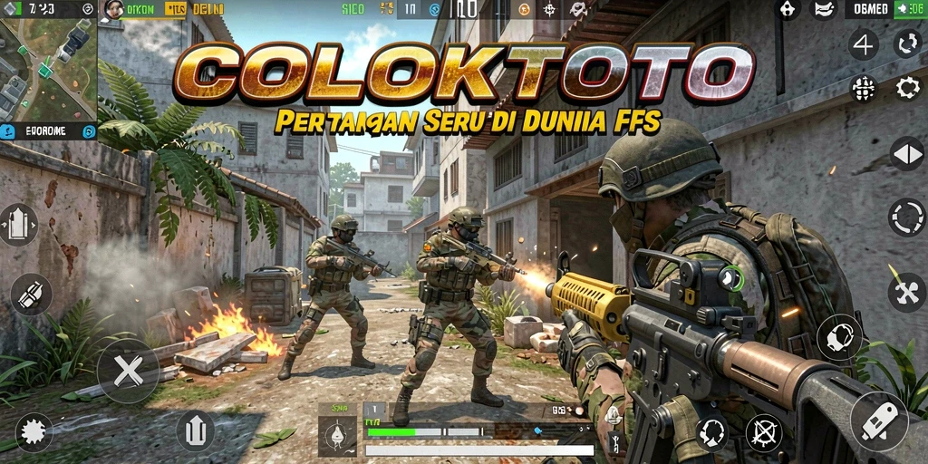 Screenshot COLOKTOTO menampilkan aksi intens dalam permainan FPS.