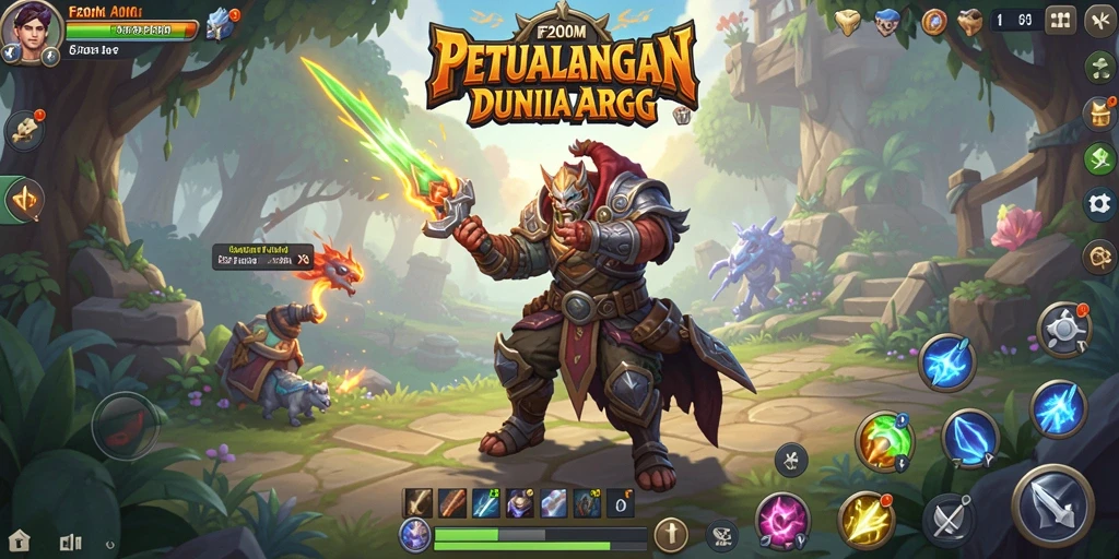 Screenshot dari gameplay seru F200M menampilkan aksi pertarungan yang mendebarkan.