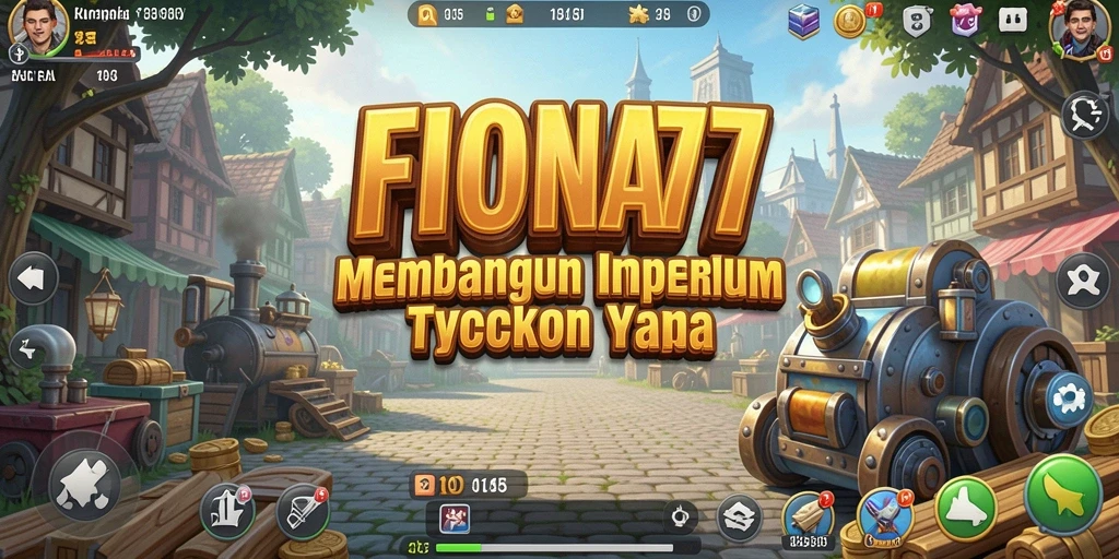 Tangkapan layar gameplay FIONA77 yang menampilkan manajemen bisnis Tycoon.