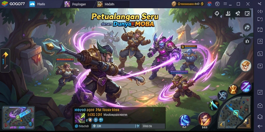 Gameplay intens GOGO77 dalam pertempuran tim.
