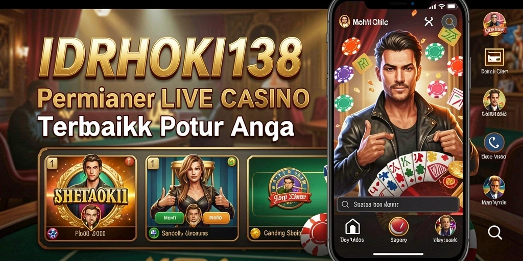 Tampilan gameplay Live Casino yang mendebarkan di IDRHOKI138.