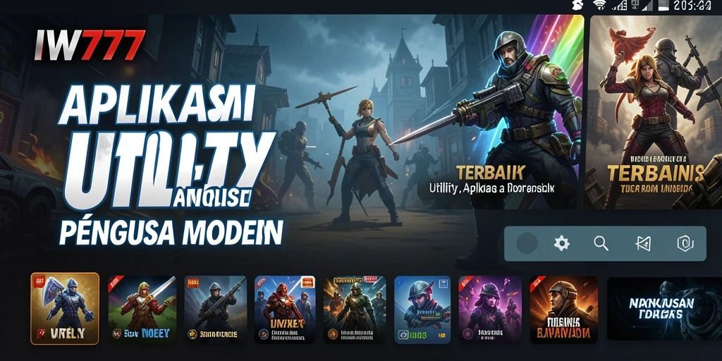 Screenshot IW777 menampilkan tampilan aplikasi Utility yang modern dan intuitif.