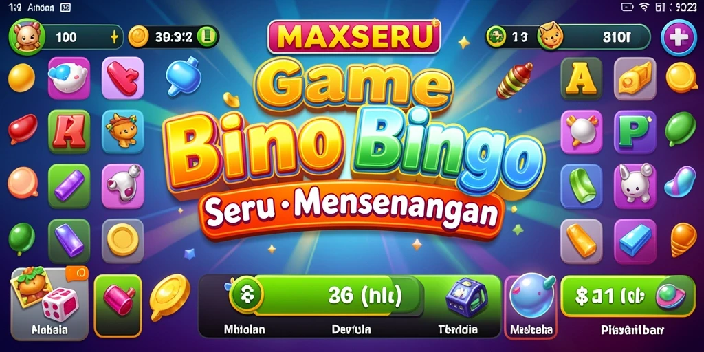 Tampilan screenshot permainan Bingo yang seru dan menarik.