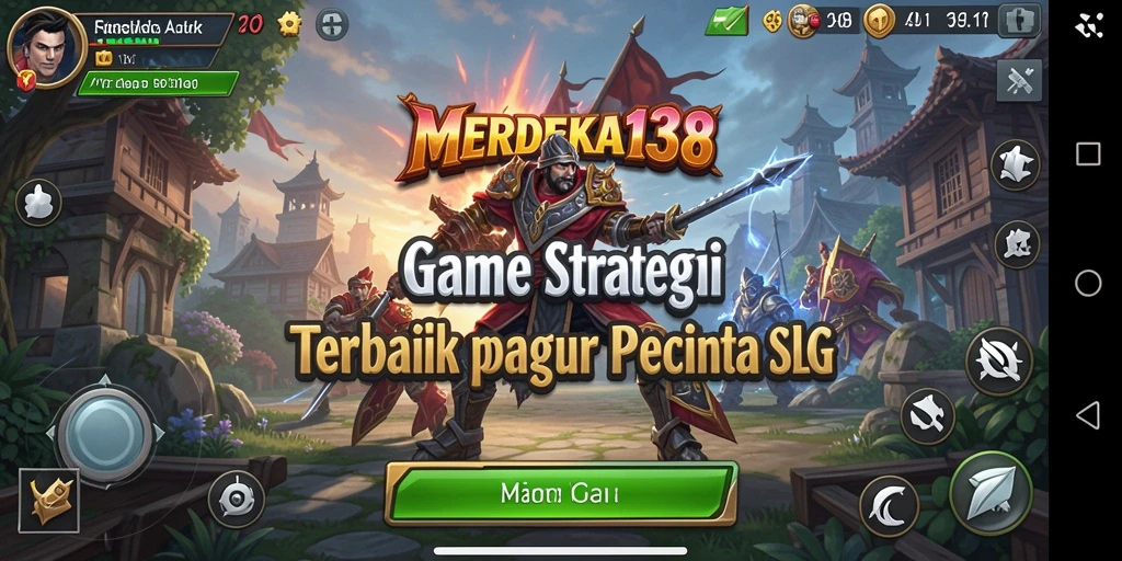 Screenshot gameplay menarik dari MERDEKA138 dengan pertarungan SLG.