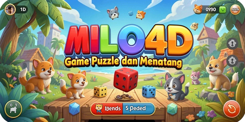 Tampilan gameplay menarik dari game Puzzle MILO4D.