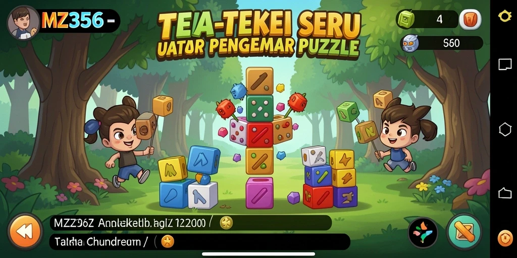 Screenshot gameplay MZ356 yang menampilkan serunya menyelesaikan teka-teki.