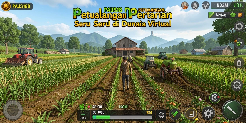 Screenshot gameplay PAUS188 menampilkan petualangan bertani yang seru.