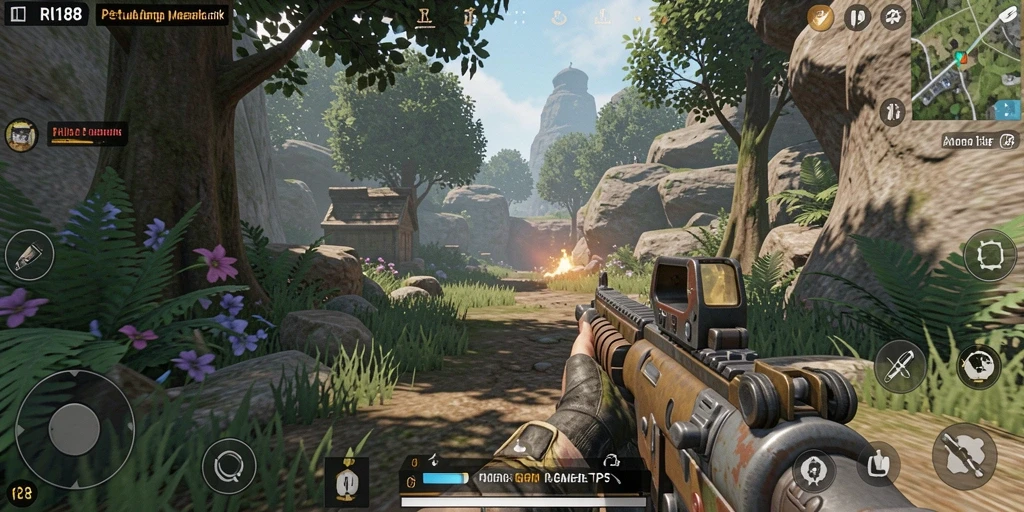 Tampilan gameplay menegangkan dalam RI188 dengan aksi seru.