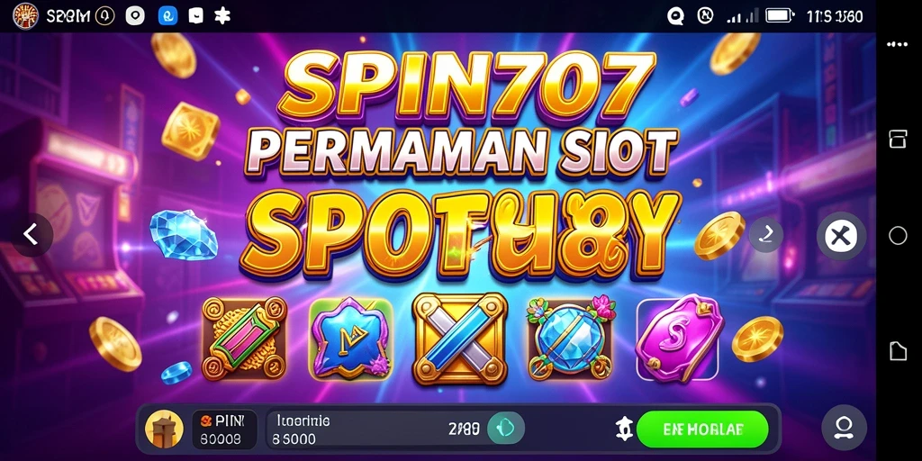 Tampilan menarik dari SPIN707 saat gameplay slot penuh aksi.