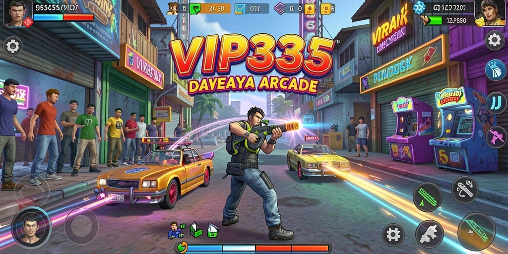 Screenshot menampilkan pemain menikmati gameplay seru dan warna-warni di VIP333.